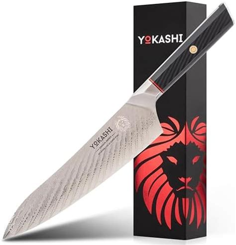 Buy Yokashi Japanese Knife Damascus Chef Knife Inch Precise