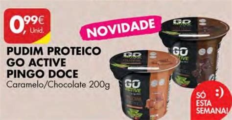 Promoção Pudim Proteico Go Active Pingo Doce 200g em Pingo Doce