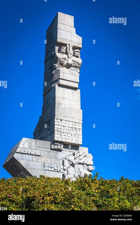 Westerplatte Denkmal Zur Erinnerung An Erste Schlacht Des Zweiten