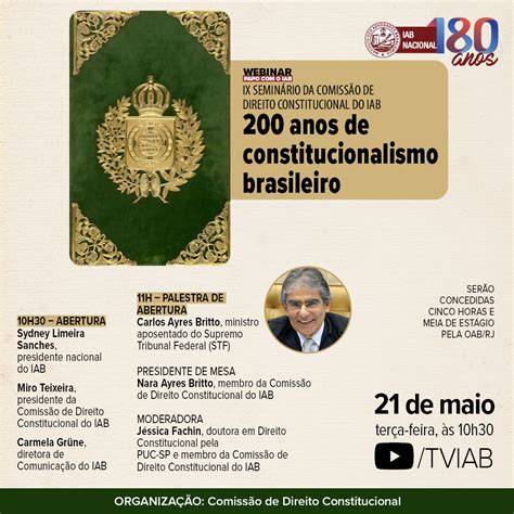 IAB Webinar Papo O IAB 200 Anos Do Constitucionalismo