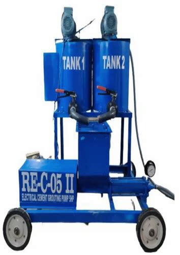 Re C Ii Dual Tank Electric Cement Grouting Pump Hp Max Flow Rate