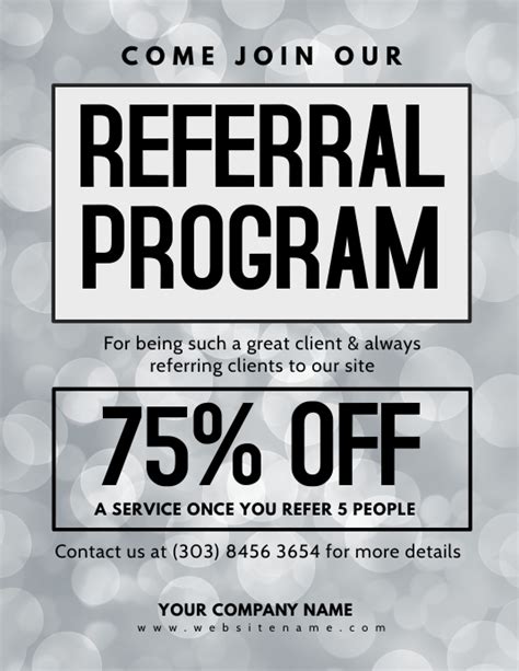 Referral Program Flyer Template Postermywall