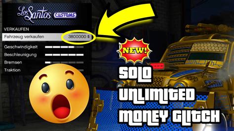 Neuer Solo Unlimited Money Glitch In Gta Online Issy F R