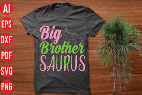 Big Brother Saurus Svg Design Graphic By Merchtrends Svg Creative Fabrica