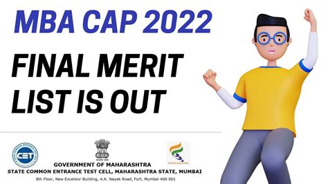 Final Merit List Is Out For Mba Mms Cap Rounds 2022 Mba Mms Admission