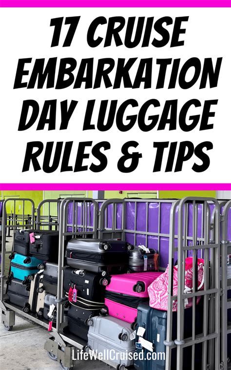 Cruise Embarkation Day Luggage Rules All Cruisers Must Know Life