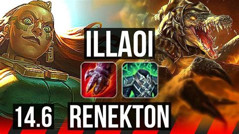 ILLAOI Vs RENEKTON TOP Rank 1 Illaoi 600 Games NA Challenger