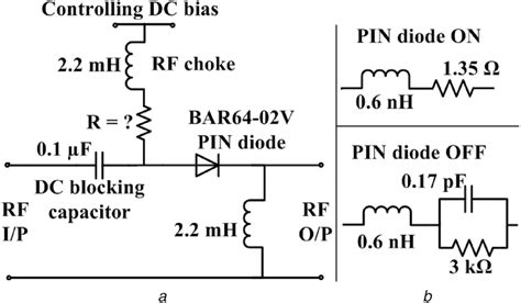 Equivalent Circuits Used For The Pin Diode Between On And Offstates A