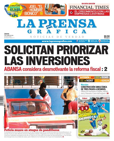 LA PRENSA GRAFICA 05 DE JUNIO DE 2014 by osfunes - Issuu