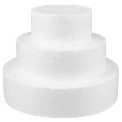 3 Pcs Cercles De Mousse Pour L artisanat Gâteaux Ronds Décoration En