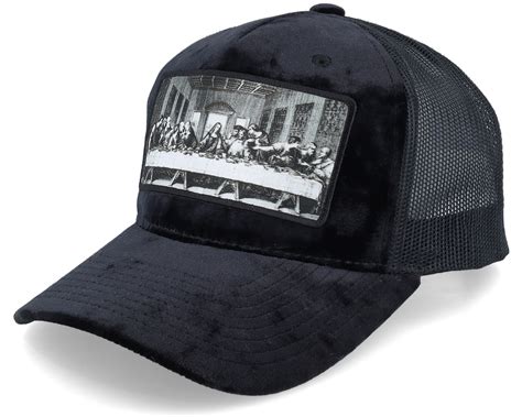 Last Supper Black Velvet Trucker Public Domain Cap Hatstore Ch