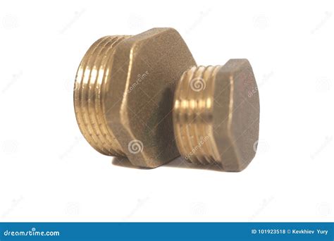 Brass fittings stock photo. Image of solid, isolated - 101923518