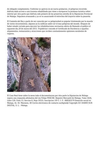 Vuelve La Vida A Su Caminito Del Rey Pdf