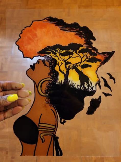 Afrocentric Sip And Paint Kit Etsy