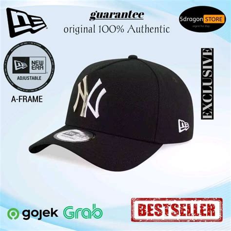 Jual TOPI NEW ERA ORIGINAL AFRAME NEW YORK YANKES METAL GOLD HALF