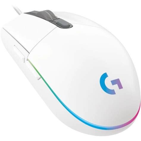 Mouse Logitech G203 Lightsync Optical 8000 Dpi Rgb Blanco