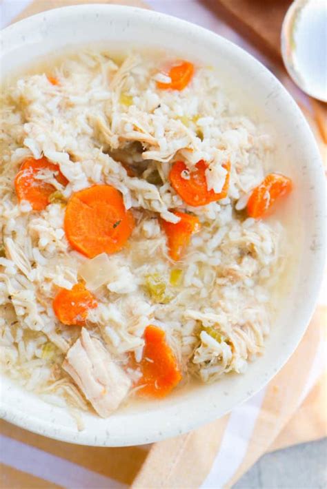 Crock Pot Chicken And Rice Soup • The Diary Of A Real Housewife