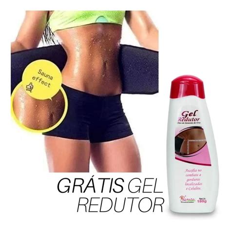 Kit cinta abdominal modeladora gel redutor medidas pós parto