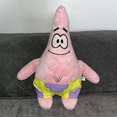 NICKELODEON SPONGEBOB SQUAREPANTS Patrick Star Plush Toy 2007 12 Tall