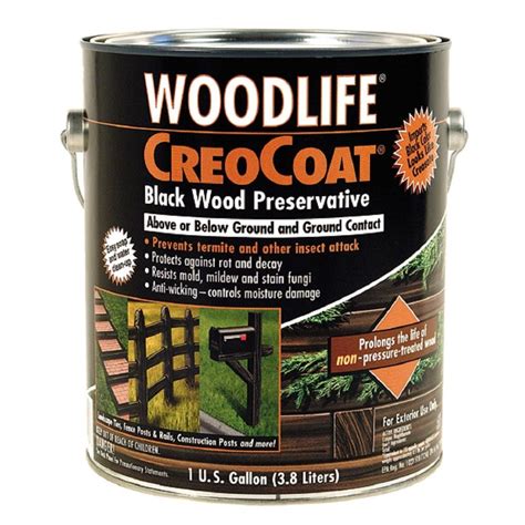 Wolman 1 Gal Creocoat Black Below Ground Wood Preservative Case Of 4