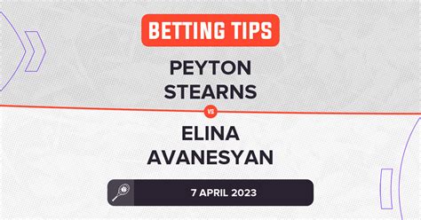 Peyton Stearns Vs Elina Avanesyan Prediction WTA Bogota 2023