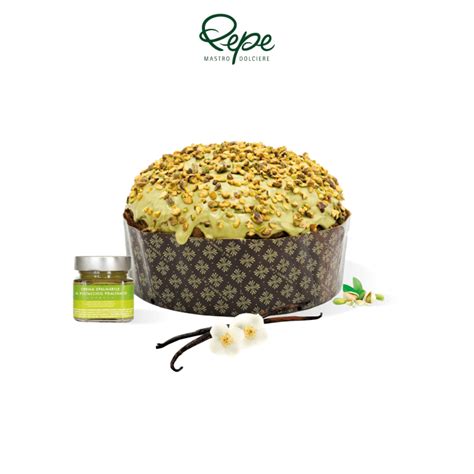 Panettone Al Pistacchio Crema Spalmabile Pepe Mastro Dolciere