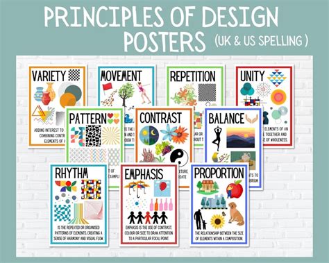 Principles of Design Posters, Art Classroom Posters, Classroom Poster ...