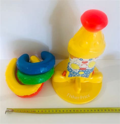 Fisher Price Clown Carnival Stacker Jeu Anneaux Fer Cheval