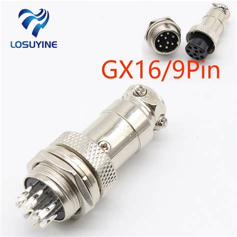 Set Gx Pin Male Female Diameter Mm Wire Panel Connector L