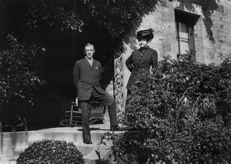 Princeton University President Woodrow Wilson With His First Wife Ellen