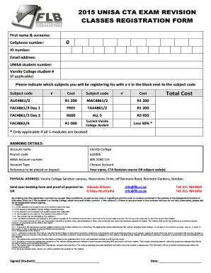 Unisa Indemnity Form Fill Online Printable Fillable Blank PdfFiller