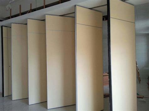 Classroom Folding Partition Walls , 85mm Leather Operable Room Dividers