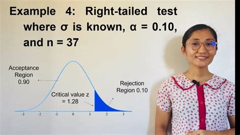 Identifying Appropriate Rejection Region For A Given Significance Level