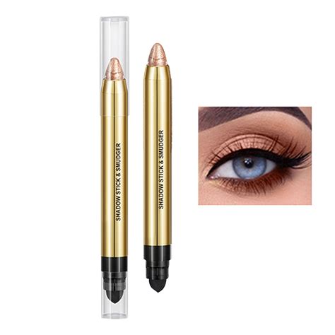 Wangjiaoid Eye Shadow Stick High Gloss Earth Eye Shadow Pen Double Head