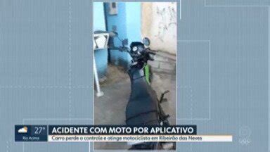 Mg Carro Perde O Controle E Atinge Motociclista Em Ribeir O Das