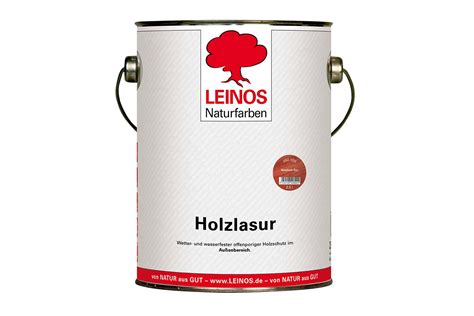 Leinos Holzlasur für außen 260 Nordisch Rot 0 75 Liter 10311 1