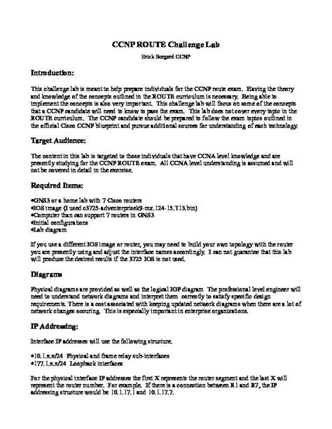 Ccnp Route Lab Manual Pdfcoffee