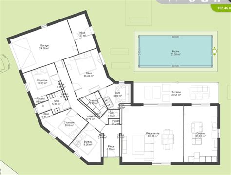 Maison Plain Pied En L Plan De Maison Maison De Plain pied 6 Idées