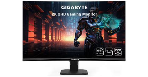 Gigabyte Gs Qc P Hz Curved Gaming Monitor Gs Qc Us