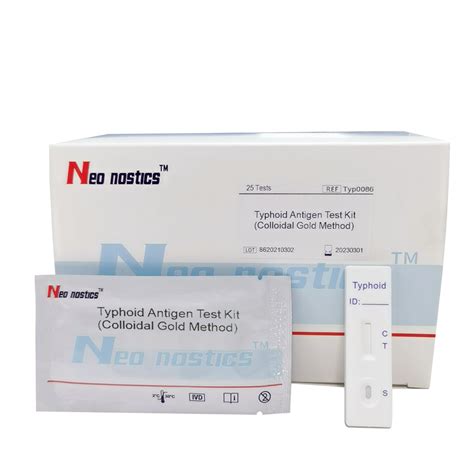 Medical Diagnostic Typhoid Rapid Test Cassette Salmonella Typhi Antigen