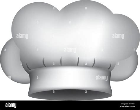 Realistic Silhouette Of Chefs Hat Vector Illustration Stock Vector