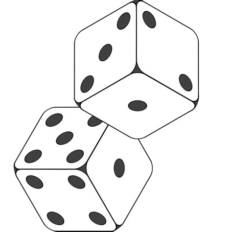 Fuzzy dice Drawing Bunco Clip art - cartoon dice png download - 600*600 ...