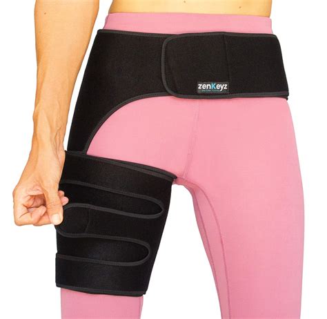 Copper Compression Hip Brace Groin Wrap For Pain Relief Thigh