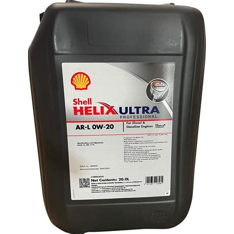 Shell Helix Ultra Professional AR-L 0W-20 20 Liter