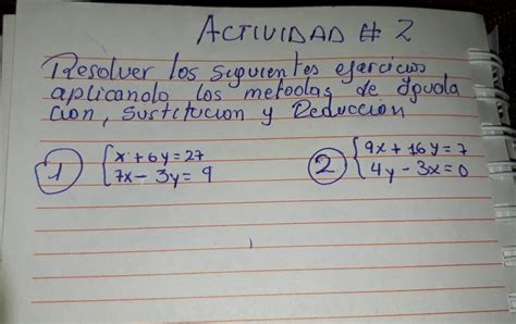 Ayúdenme Resolver cada uno de los ejercicios por lo tres métodos