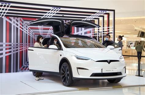 特斯拉model X Plaid河南首秀，客流回暖纯电出行备受关注 哔哩哔哩