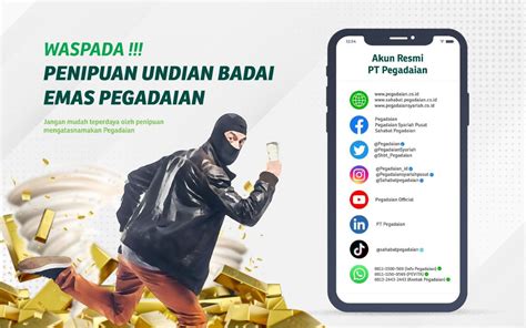 Waspada Penipuan Mengatasnamakan Undian Badai Emas Pegadaian