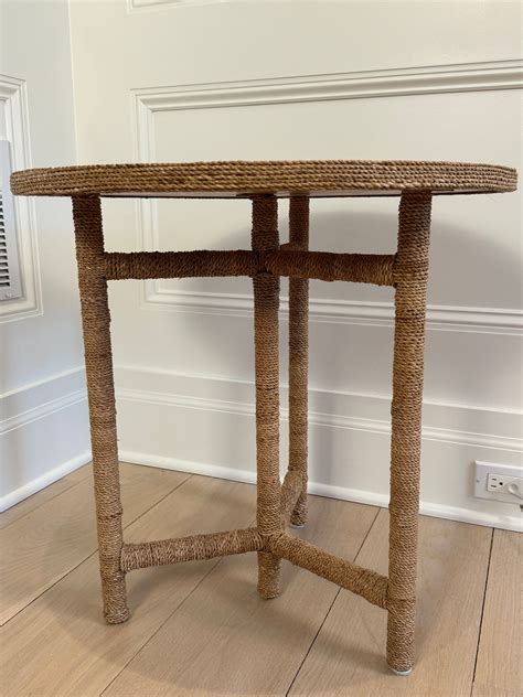 Woven Seagrass Monarch Side Table Purchased For 700 00 12626