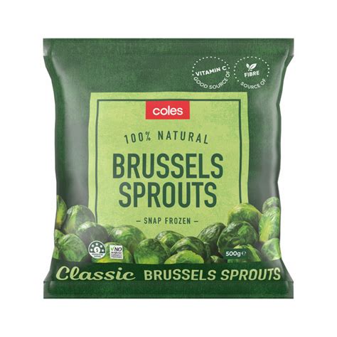 Buy Coles Frozen Brussel Sprouts 500g Coles