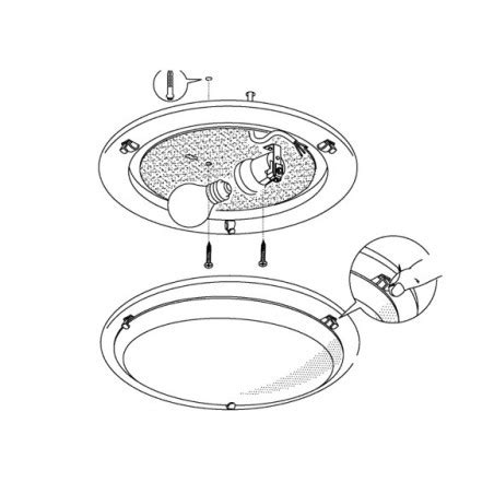 Plafones Led Superficie Techo A C Dorado